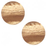 Polaris cabochon Plat 12mm stone look Beige topaz